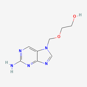 2-[(2-Amino-7H-purin-7-yl)methoxy]ethan-1-ol