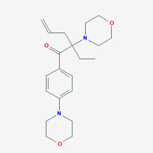 molecular formula C21H30N2O3 B15419831 2-Ethyl-2-(morpholin-4-yl)-1-[4-(morpholin-4-yl)phenyl]pent-4-en-1-one CAS No. 119313-07-4