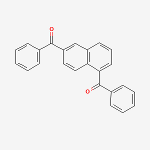 molecular formula C24H16O2 B15419841 (Naphthalene-1,6-diyl)bis(phenylmethanone) CAS No. 116121-12-1