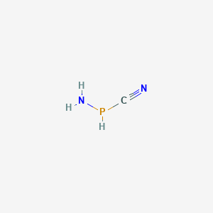 molecular formula CH3N2P B15419870 Phosphonamidous cyanide CAS No. 112198-44-4