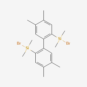 (4,4',5,5'-Tetramethyl[1,1'-biphenyl]-2,2'-diyl)bis[bromo(dimethyl)silane]