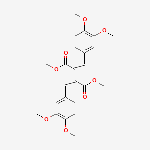 Dimethyl bis[(3,4-dimethoxyphenyl)methylidene]butanedioate