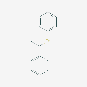 [(1-Phenylethyl)tellanyl]benzene