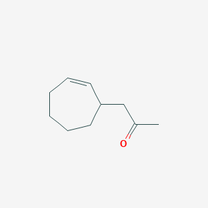 molecular formula C10H16O B15419910 1-(Cyclohept-2-en-1-yl)propan-2-one CAS No. 114413-47-7