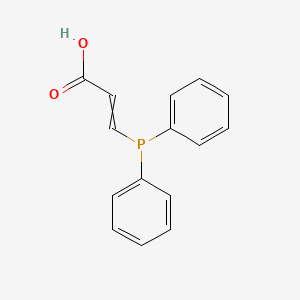 molecular formula C15H13O2P B15419915 3-(Diphenylphosphanyl)prop-2-enoic acid CAS No. 125145-04-2