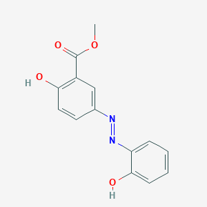 Methyl 2-hydroxy-5-[2-(6-oxocyclohexa-2,4-dien-1-ylidene)hydrazinyl]benzoate