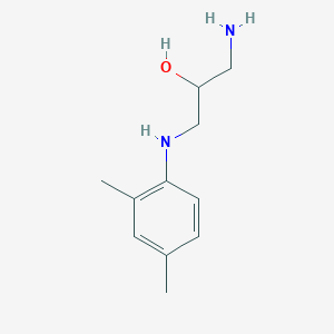 molecular formula C11H18N2O B15419949 1-Amino-3-(2,4-dimethylanilino)propan-2-ol CAS No. 112169-63-8