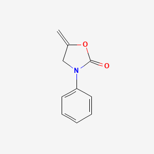 molecular formula C10H9NO2 B15419957 5-Methylidene-3-phenyl-1,3-oxazolidin-2-one CAS No. 112474-32-5