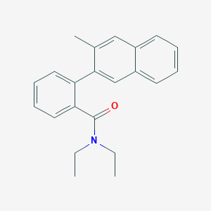 molecular formula C22H23NO B15419963 N,N-Diethyl-2-(3-methylnaphthalen-2-yl)benzamide CAS No. 120270-45-3