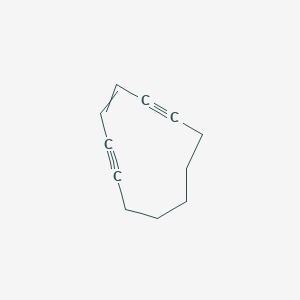 molecular formula C11H12 B15419999 Cycloundec-3-ene-1,5-diyne CAS No. 115227-61-7