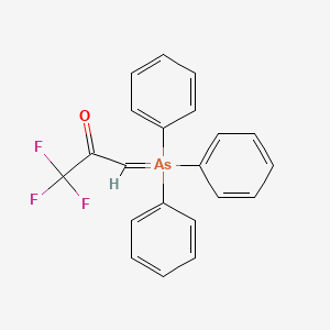 1,1,1-Trifluoro-3-(triphenyl-lambda~5~-arsanylidene)propan-2-one