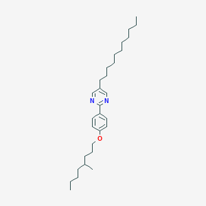 molecular formula C30H48N2O B15420021 2-{4-[(4-Methyloctyl)oxy]phenyl}-5-undecylpyrimidine CAS No. 116447-85-9