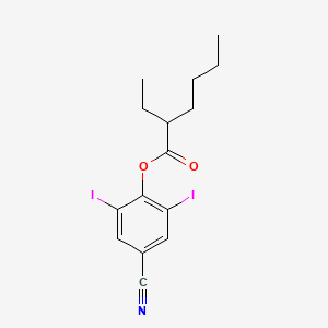 molecular formula C15H17I2NO2 B15420029 4-Cyano-2,6-diiodophenyl 2-ethylhexanoate CAS No. 112267-99-9