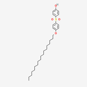 molecular formula C30H46O4S B15420048 4-[4-(Octadecyloxy)benzene-1-sulfonyl]phenol CAS No. 113103-97-2