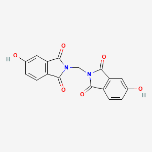 molecular formula C17H10N2O6 B15420061 2,2'-Methylenebis(5-hydroxy-1H-isoindole-1,3(2H)-dione) CAS No. 114639-99-5