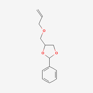 molecular formula C13H16O3 B15420068 2-Phenyl-4-{[(prop-2-en-1-yl)oxy]methyl}-1,3-dioxolane CAS No. 117606-87-8