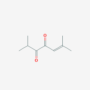 molecular formula C9H14O2 B15420085 5-Heptene-3,4-dione, 2,6-dimethyl- CAS No. 113358-40-0