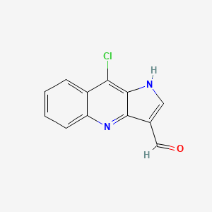 9-Chloro-1H-pyrrolo[3,2-B]quinoline-3-carbaldehyde