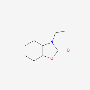 molecular formula C9H15NO2 B15420106 3-Ethylhexahydro-1,3-benzoxazol-2(3H)-one CAS No. 114364-43-1