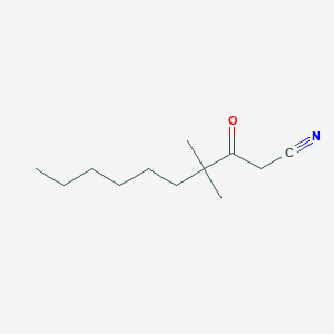 4,4-Dimethyl-3-oxodecanenitrile