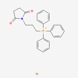 molecular formula C25H25BrNO2P B15420132 [3-(2,5-Dioxopyrrolidin-1-yl)propyl](triphenyl)phosphanium bromide CAS No. 113504-54-4