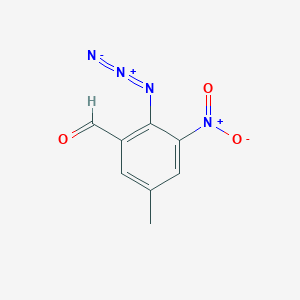 2-Azido-5-methyl-3-nitrobenzaldehyde