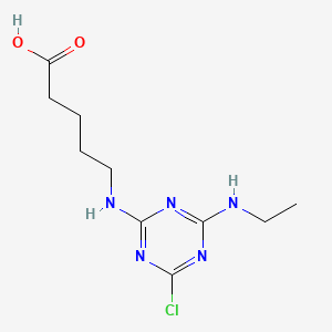 Pentanoic acid, 5-((4-chloro-6-(ethylamino)-1,3,5-triazin-2-yl)amino)-