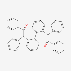 molecular formula C40H26O2 B15420157 [1-(9-benzoyl-9H-fluoren-1-yl)-9H-fluoren-9-yl]-phenylmethanone CAS No. 113009-35-1