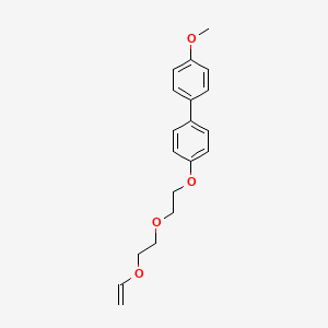 molecular formula C19H22O4 B15420170 4-{2-[2-(Ethenyloxy)ethoxy]ethoxy}-4'-methoxy-1,1'-biphenyl CAS No. 114166-47-1