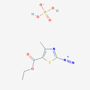 5-(Ethoxycarbonyl)-4-methyl-1,3-thiazole-2-diazonium dihydrogen phosphate