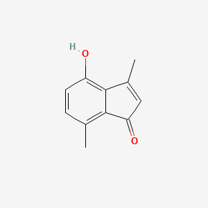 4-Hydroxy-3,7-dimethyl-1H-inden-1-one