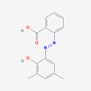 2-[2-(3,5-Dimethyl-6-oxocyclohexa-2,4-dien-1-ylidene)hydrazinyl]benzoic acid