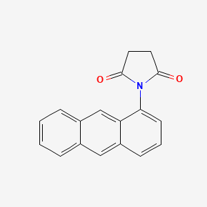 molecular formula C18H13NO2 B15420237 1-(Anthracen-1-YL)pyrrolidine-2,5-dione CAS No. 122719-42-0