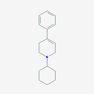 molecular formula C17H23N B15420262 1-Cyclohexyl-4-phenyl-1,2,3,6-tetrahydropyridine CAS No. 114284-27-4