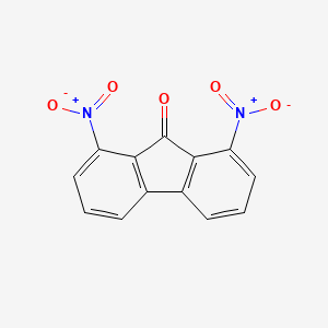 molecular formula C13H6N2O5 B15420266 1,8-Dinitro-9H-fluoren-9-one CAS No. 116365-50-5