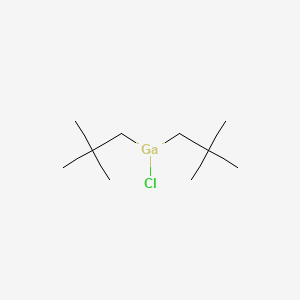 molecular formula C10H22ClGa B15420286 Chlorobis(2,2-dimethylpropyl)gallane CAS No. 113976-09-3