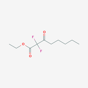 Octanoic acid, 2,2-difluoro-3-oxo-, ethyl ester