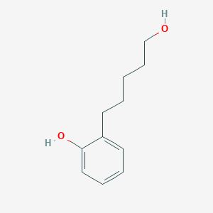 molecular formula C11H16O2 B15420320 2-(5-Hydroxypentyl)phenol CAS No. 112998-54-6