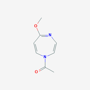 molecular formula C8H10N2O2 B15420342 1-(5-Methoxy-1H-1,4-diazepin-1-yl)ethan-1-one CAS No. 114913-56-3