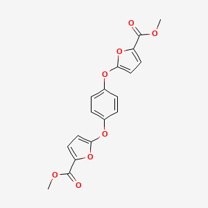 molecular formula C18H14O8 B15420352 Dimethyl 5,5'-[1,4-phenylenebis(oxy)]di(furan-2-carboxylate) CAS No. 113451-98-2