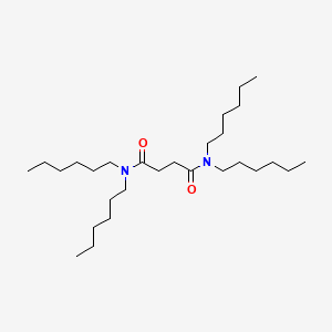 molecular formula C28H56N2O2 B15420372 N~1~,N~1~,N~4~,N~4~-Tetrahexylbutanediamide CAS No. 120097-39-4