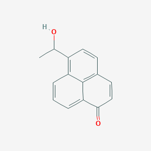 molecular formula C15H12O2 B15420431 6-(1-Hydroxyethyl)-1H-phenalen-1-one CAS No. 112128-56-0