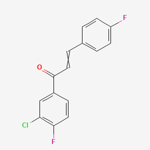 1-(3-Chloro-4-fluorophenyl)-3-(4-fluorophenyl)prop-2-en-1-one