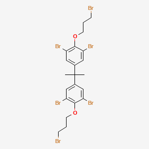 molecular formula C21H22Br6O2 B15420463 1,1'-(Propane-2,2-diyl)bis[3,5-dibromo-4-(3-bromopropoxy)benzene] CAS No. 112316-24-2