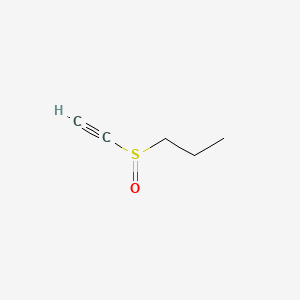 molecular formula C5H8OS B15420468 Propane, 1-(ethynylsulfinyl)- CAS No. 121564-27-0