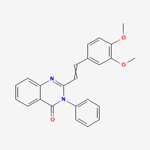 2-[2-(3,4-Dimethoxyphenyl)ethenyl]-3-phenylquinazolin-4(3H)-one