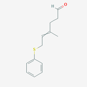 4-Methyl-6-(phenylsulfanyl)hex-4-enal