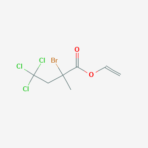 molecular formula C7H8BrCl3O2 B15420498 Ethenyl 2-bromo-4,4,4-trichloro-2-methylbutanoate CAS No. 113683-21-9