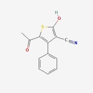 5-Acetyl-2-hydroxy-4-phenylthiophene-3-carbonitrile