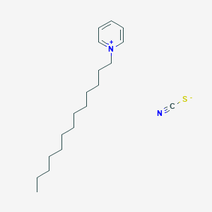 molecular formula C19H32N2S B15420529 1-Tridecylpyridin-1-ium thiocyanate CAS No. 112363-02-7